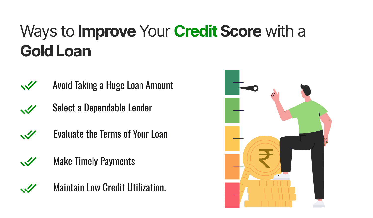 Ways to Improve Your Credit Score with a Gold Loan